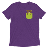 Faux Pocket Bear (Retail Triblend)-Triblend T-Shirt-Swish Embassy