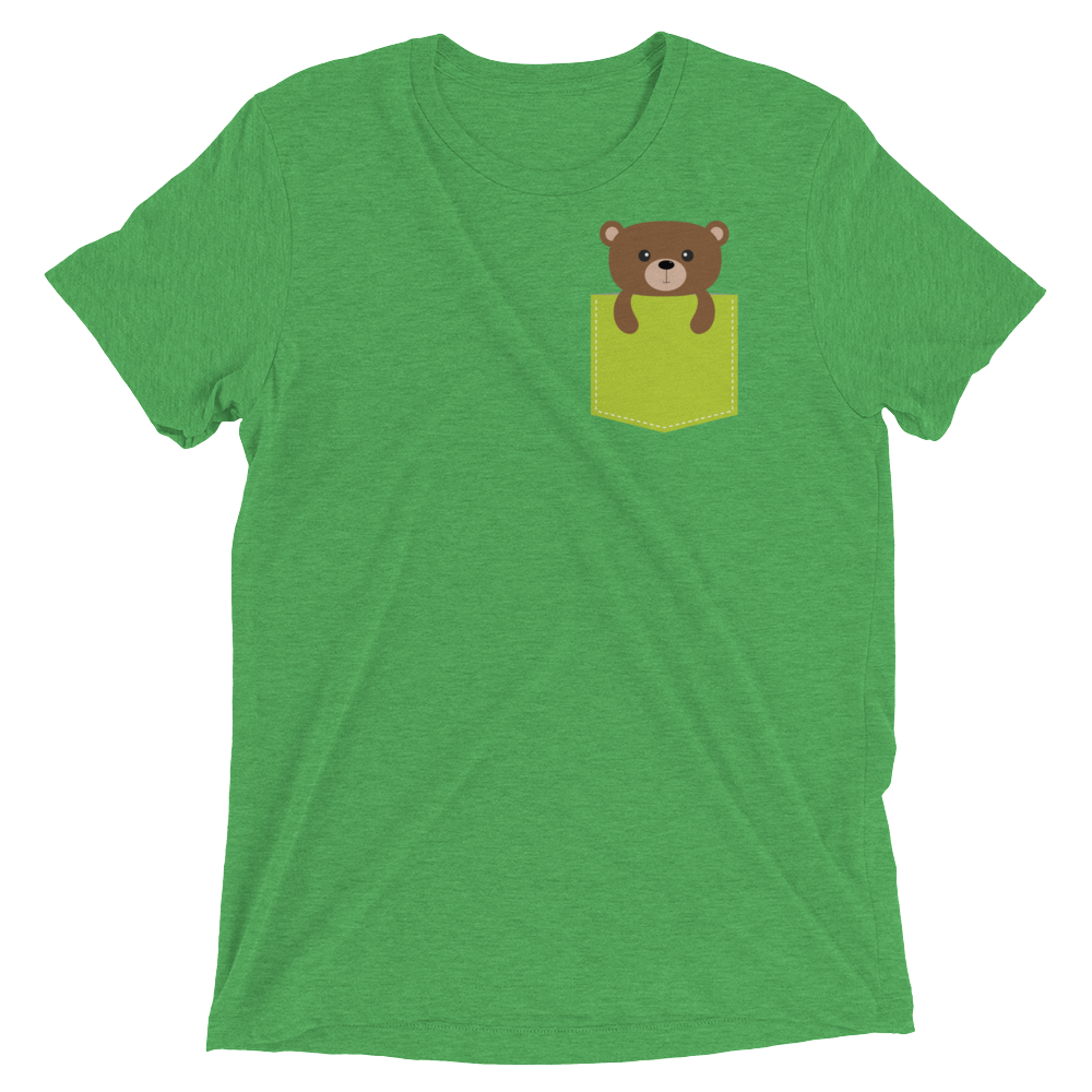 Faux Pocket Bear (Retail Triblend)-Triblend T-Shirt-Swish Embassy