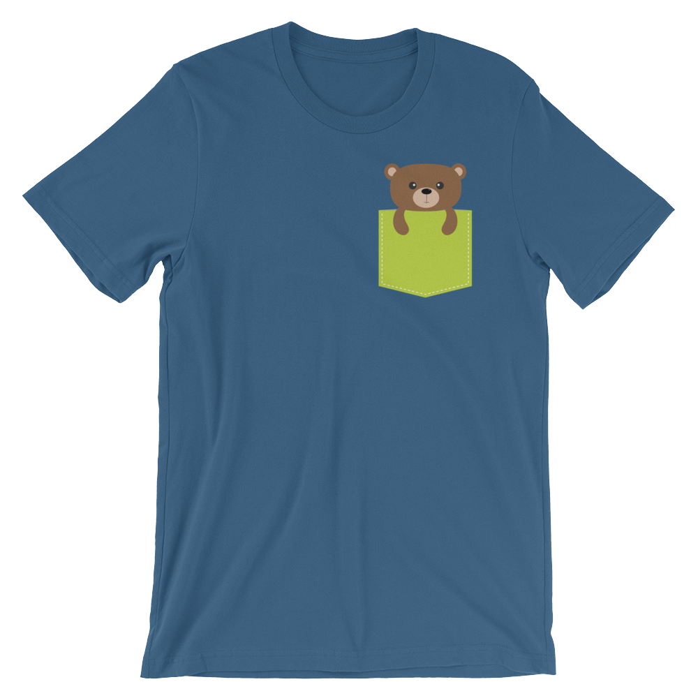 Faux Pocket Bear-T-Shirts-Swish Embassy