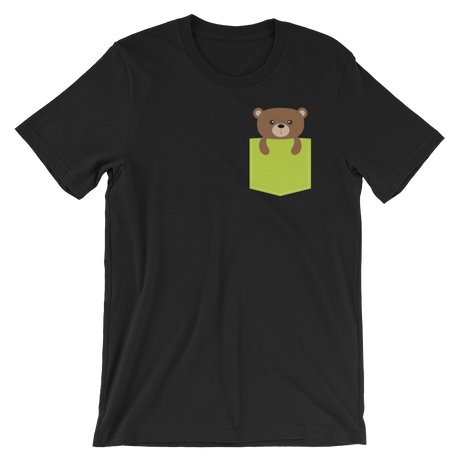 Faux Pocket Bear-T-Shirts-Swish Embassy