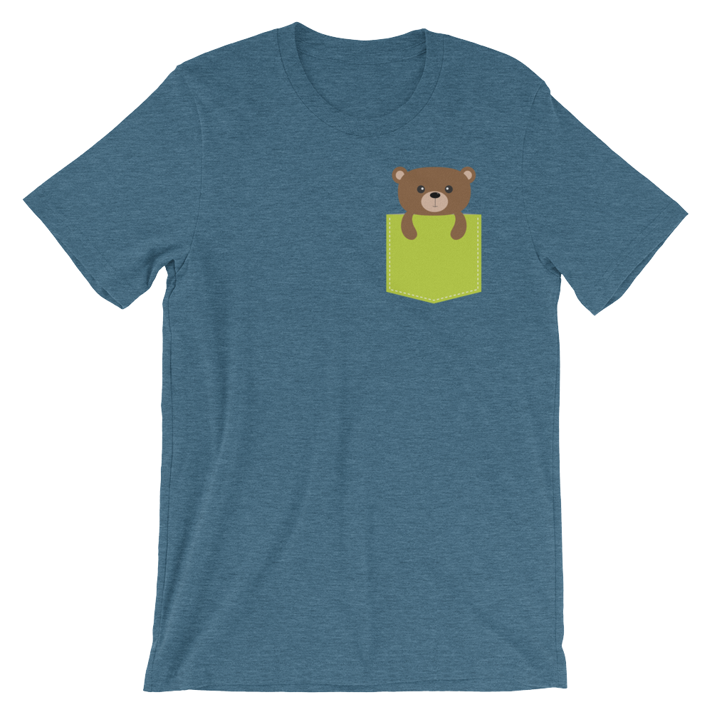 Faux Pocket Bear-T-Shirts-Swish Embassy