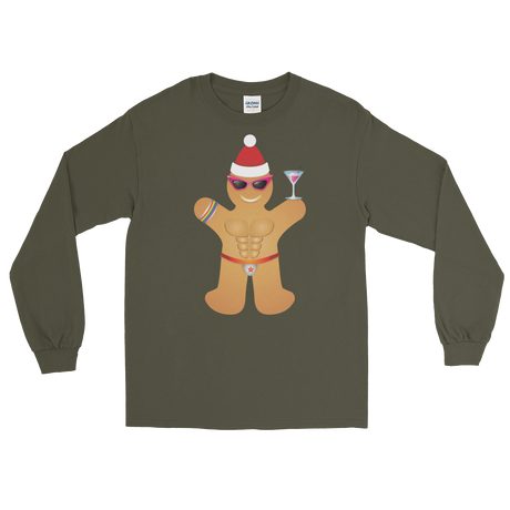 Gingerbread Circuit Man (Long Sleeve)-Long Sleeve-Swish Embassy