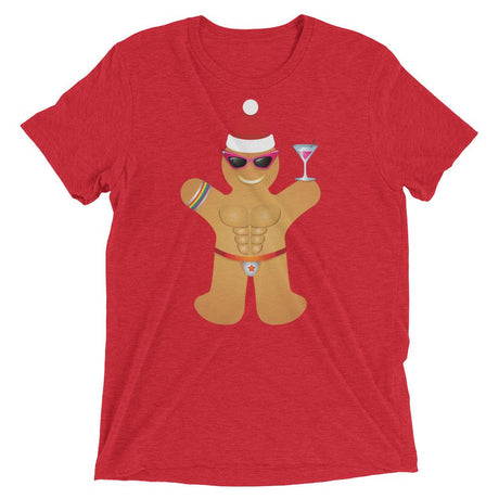 Gingerbread Circuit Man (Retail Triblend)-Triblend T-Shirt-Swish Embassy