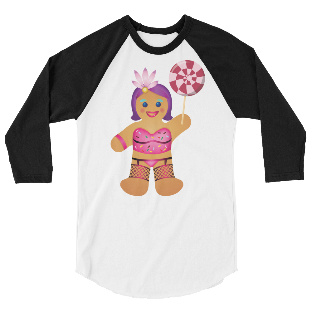 Gingerbread Drag Queen (Raglan)-Raglan-Swish Embassy