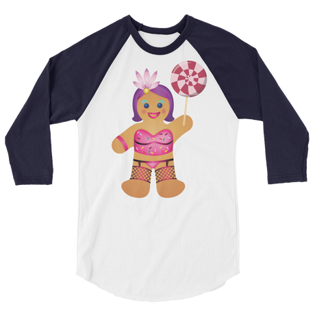 Gingerbread Drag Queen (Raglan)-Raglan-Swish Embassy