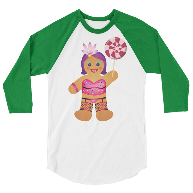 Gingerbread Drag Queen (Raglan)-Raglan-Swish Embassy