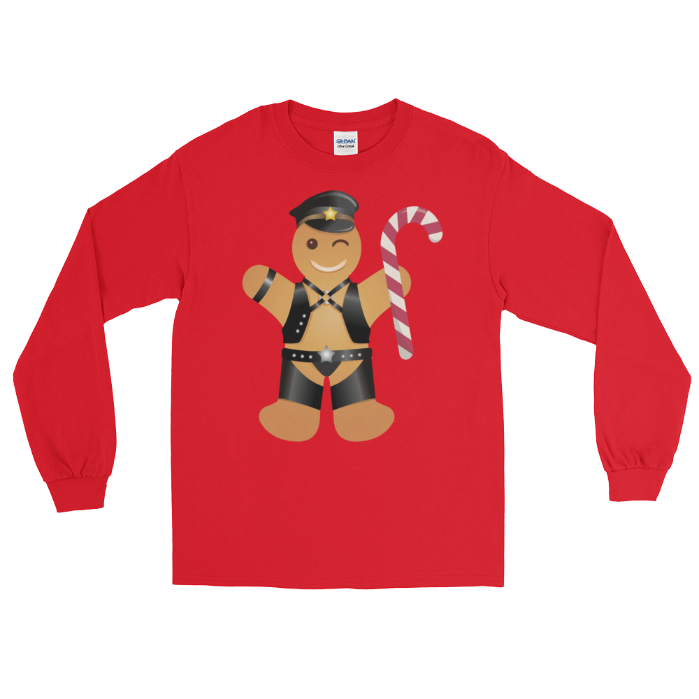 Gingerbread Leather Man (Long Sleeve)-Long Sleeve-Swish Embassy