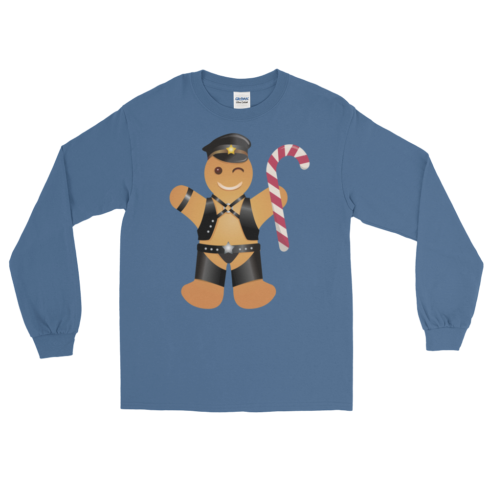 Gingerbread Leather Man (Long Sleeve)-Long Sleeve-Swish Embassy