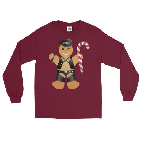 Gingerbread Leather Man (Long Sleeve)-Long Sleeve-Swish Embassy