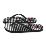 Houndstooth (Flip Flops)-Flip Flops-Swish Embassy