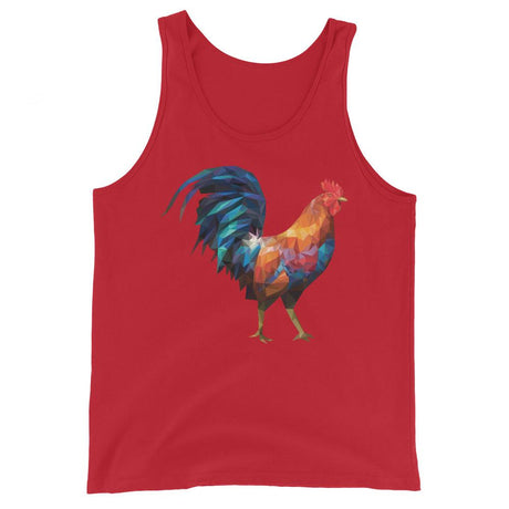 Huge Polygon Rooster (Tank Top)-Tank Top-Swish Embassy