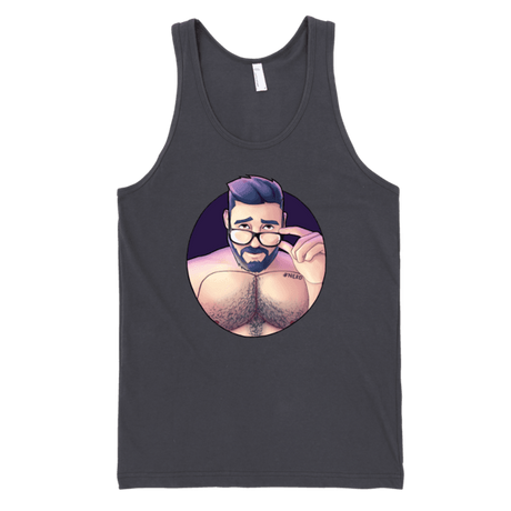 Hunky Nerd (Tank)-Tank Top-Swish Embassy