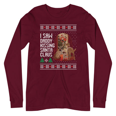 I Saw Daddy Kissing Santa Claus (Ugly Christmas)-Christmas T-Shirts-Swish Embassy