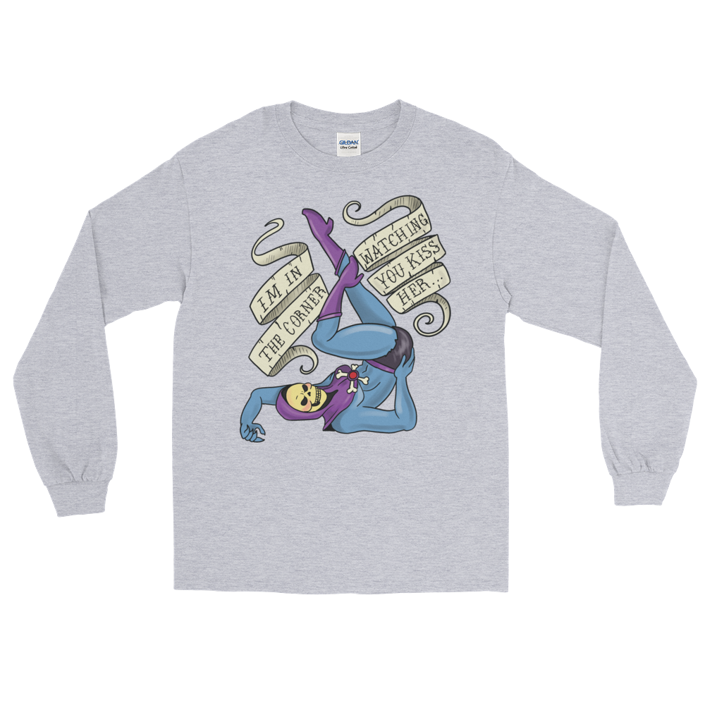 I'm in the Corner Watching You Kiss Her (Long Sleeve)-Long Sleeve-Swish Embassy