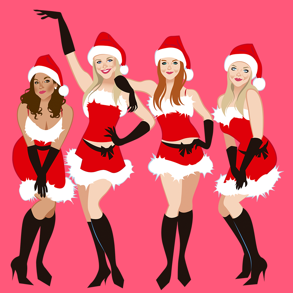 Mean Girls Jingle Bell Rock Christmas Jumper - White