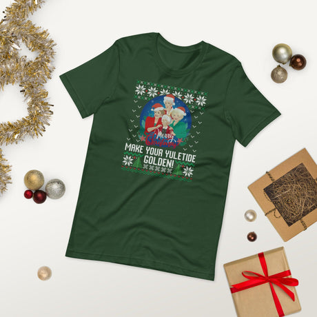 Make Your Yuletide Golden (Ugly Christmas)-Christmas T-Shirts-Swish Embassy