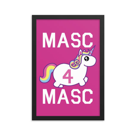 Masc4Masc (Framed poster)-Swish Embassy