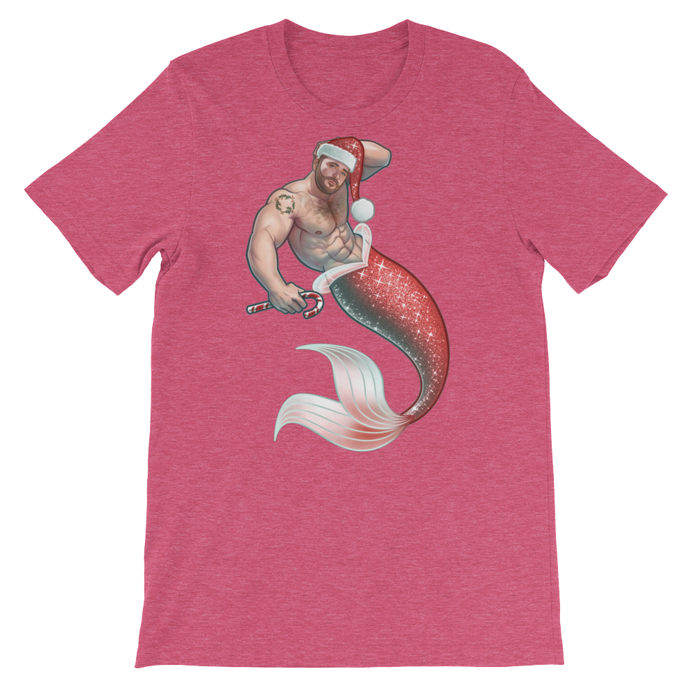 Merman Christmas-Christmas T-Shirts-Swish Embassy