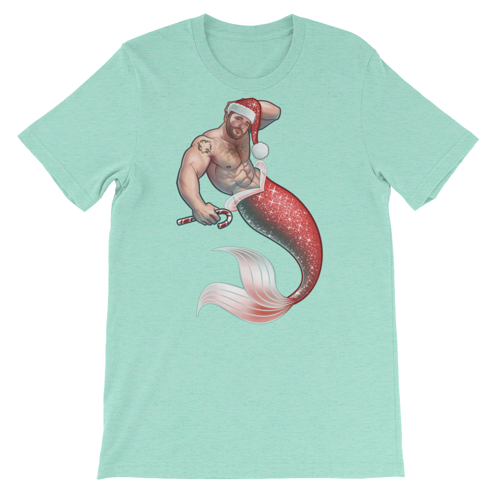 Merman Christmas-Christmas T-Shirts-Swish Embassy