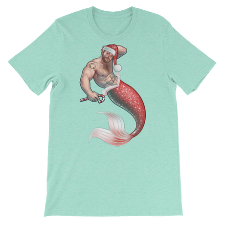 Merman Christmas-Christmas T-Shirts-Swish Embassy