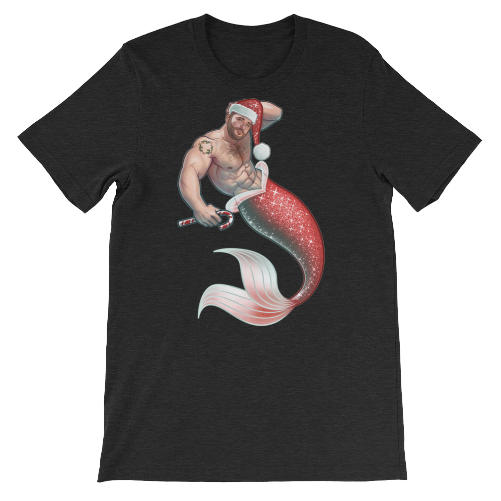 Merman Christmas-Christmas T-Shirts-Swish Embassy