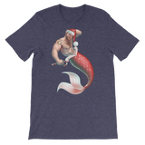 Merman Christmas-Christmas T-Shirts-Swish Embassy