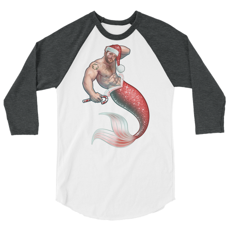 Merman Christmas (Raglan)-Raglan-Swish Embassy