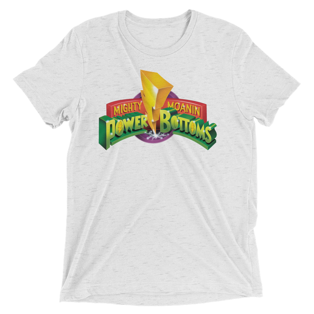 Mighty Moanin' Power Bottoms (Retail Triblend)-Triblend T-Shirt-Swish Embassy