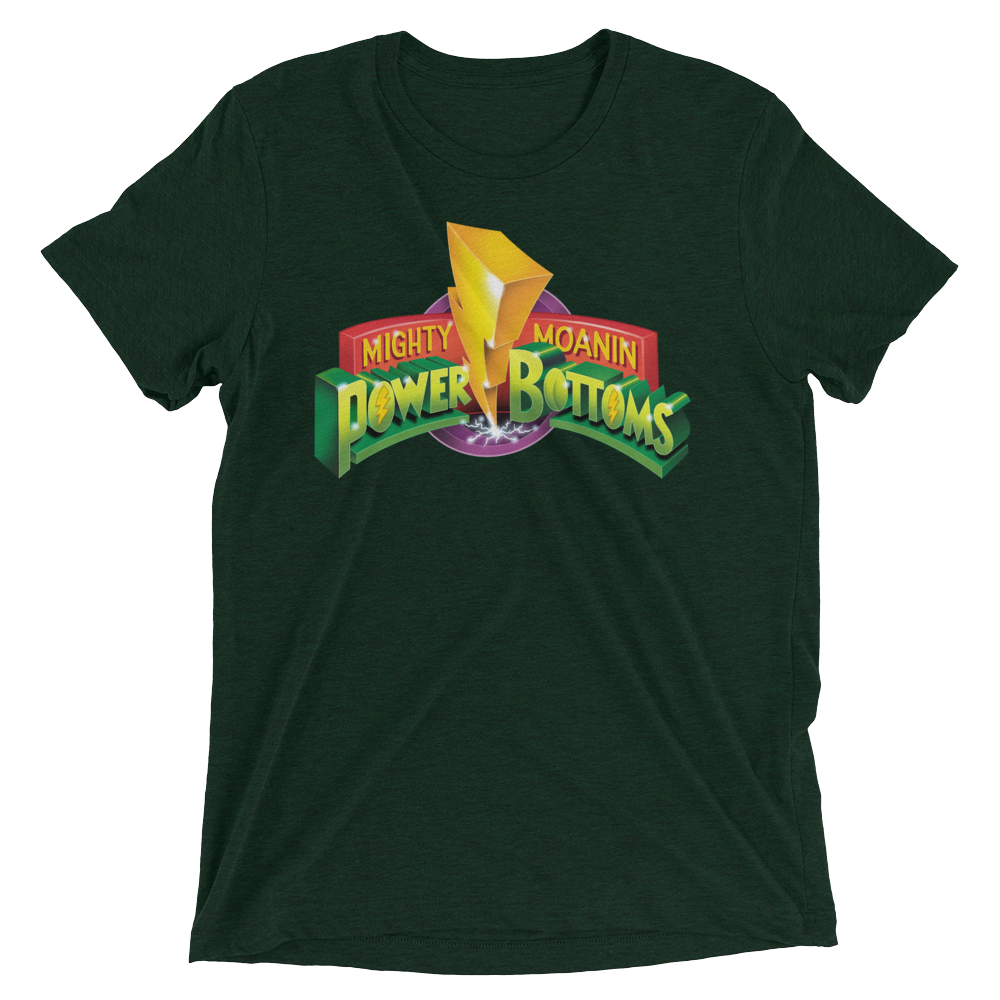 Mighty Moanin' Power Bottoms (Retail Triblend)-Triblend T-Shirt-Swish Embassy