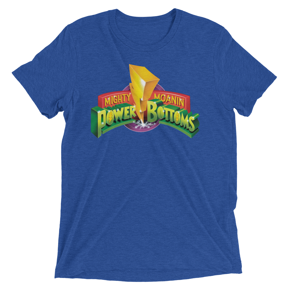 Mighty Moanin' Power Bottoms (Retail Triblend)-Triblend T-Shirt-Swish Embassy