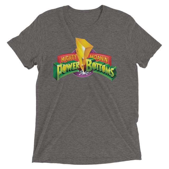 Mighty Moanin' Power Bottoms (Retail Triblend)-Triblend T-Shirt-Swish Embassy