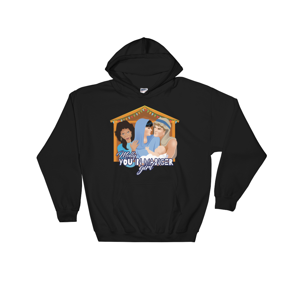 Molly, You in Manger Girl! (Hoodie)-Christmas Hoodies-Swish Embassy