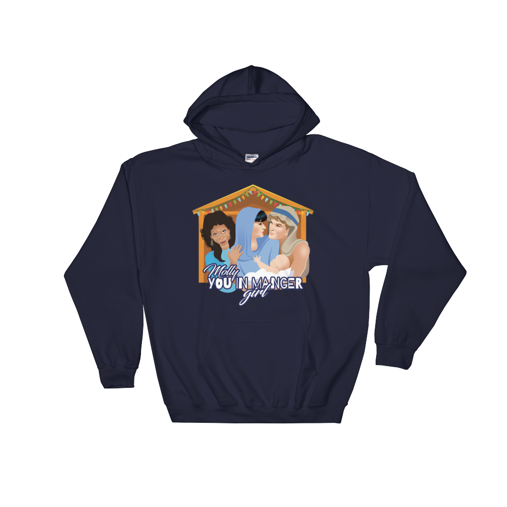 Molly, You in Manger Girl! (Hoodie)-Christmas Hoodies-Swish Embassy