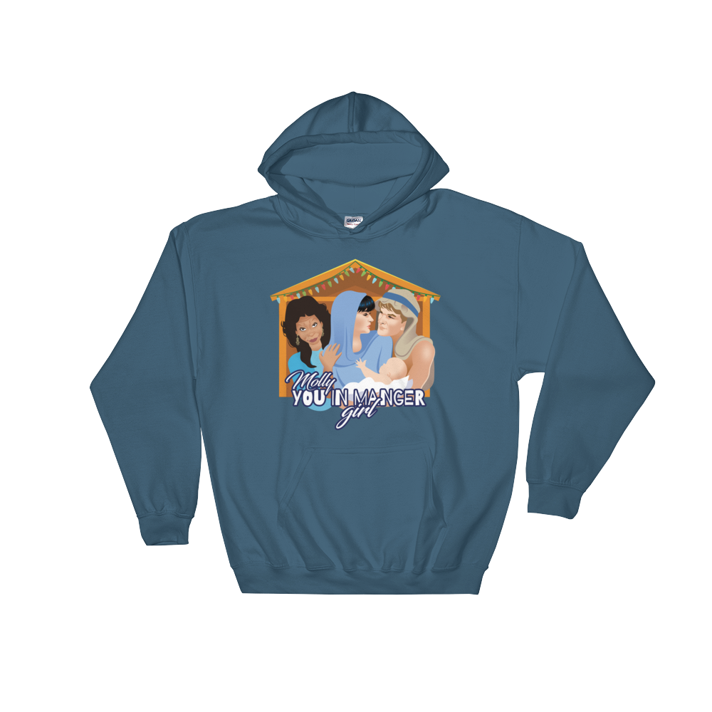 Molly, You in Manger Girl! (Hoodie)-Christmas Hoodies-Swish Embassy