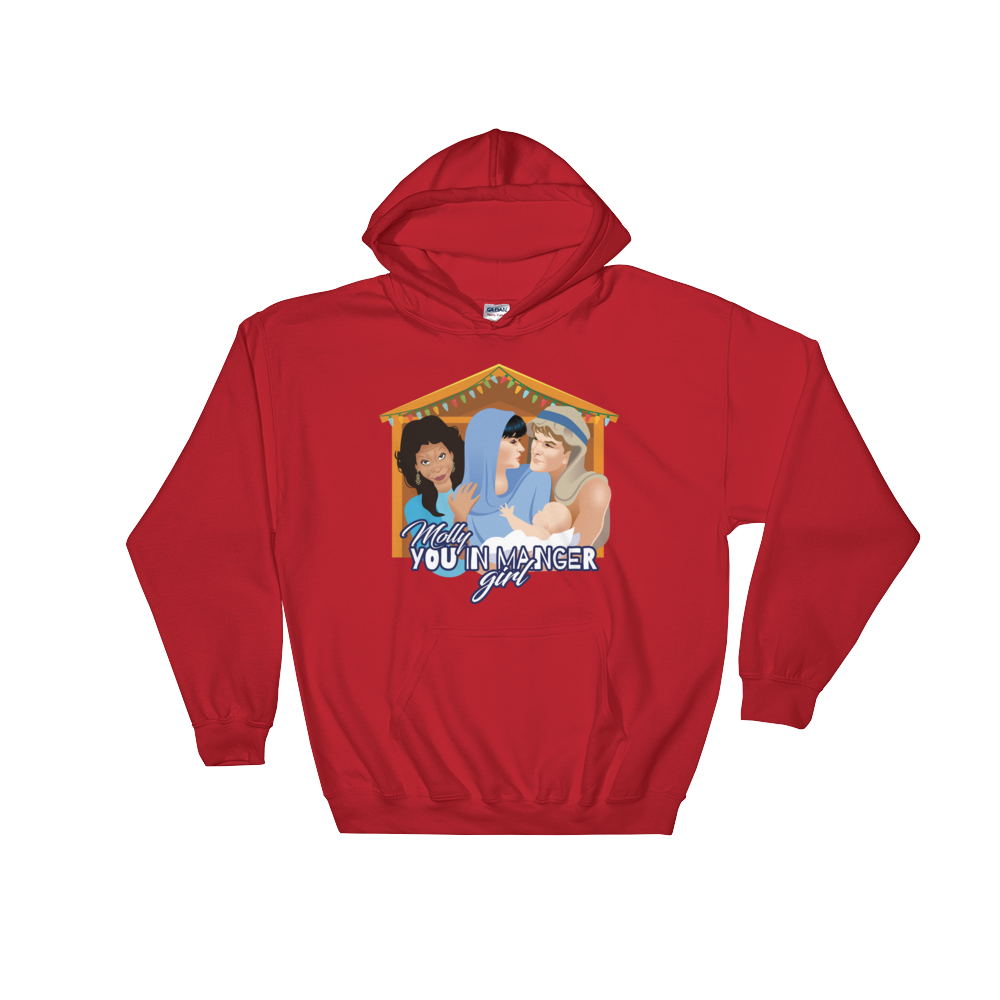 Molly, You in Manger Girl! (Hoodie)-Christmas Hoodies-Swish Embassy