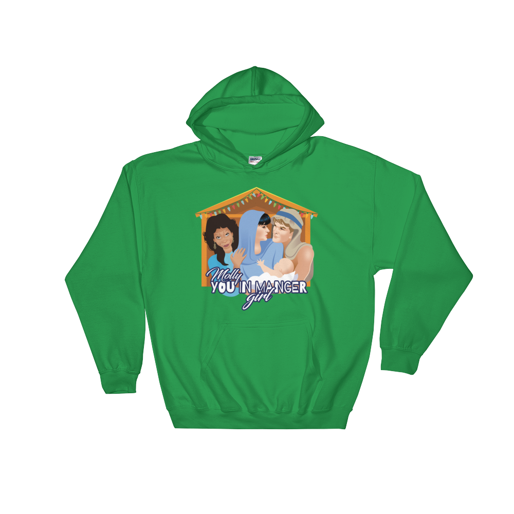 Molly, You in Manger Girl! (Hoodie)-Christmas Hoodies-Swish Embassy