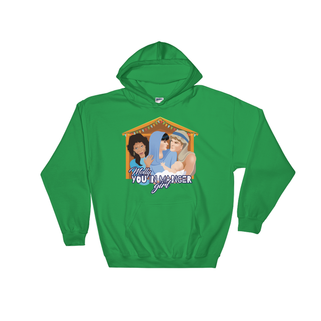 Molly, You in Manger Girl! (Hoodie)-Christmas Hoodies-Swish Embassy