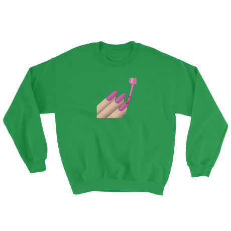 Nail Polish Emoji (Long Sleeve)-Long Sleeve-Swish Embassy