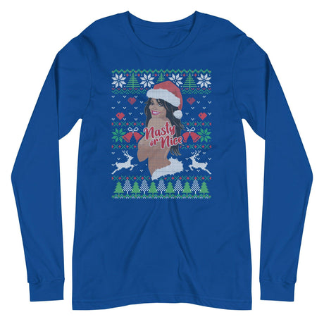 Nasty or Nice (Ugly Christmas)-T-Shirts-Swish Embassy