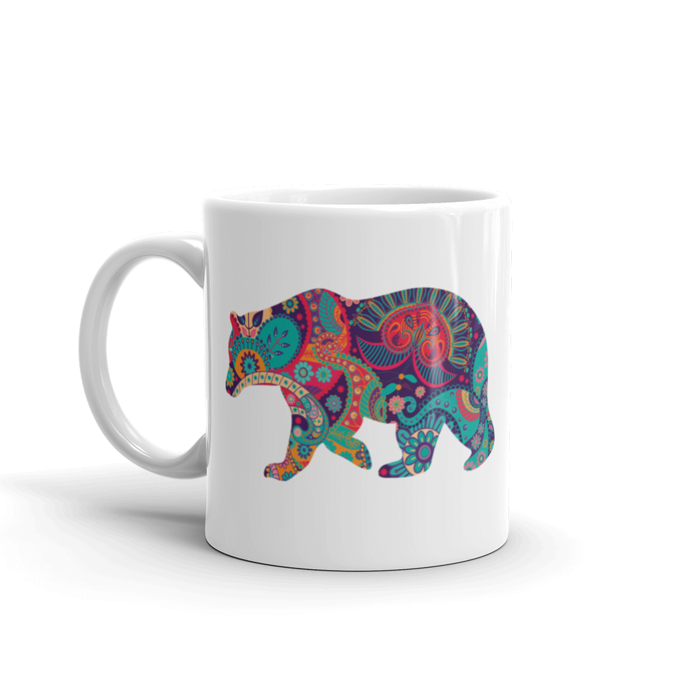 Paisley Bear (Mug)-Mugs-Swish Embassy