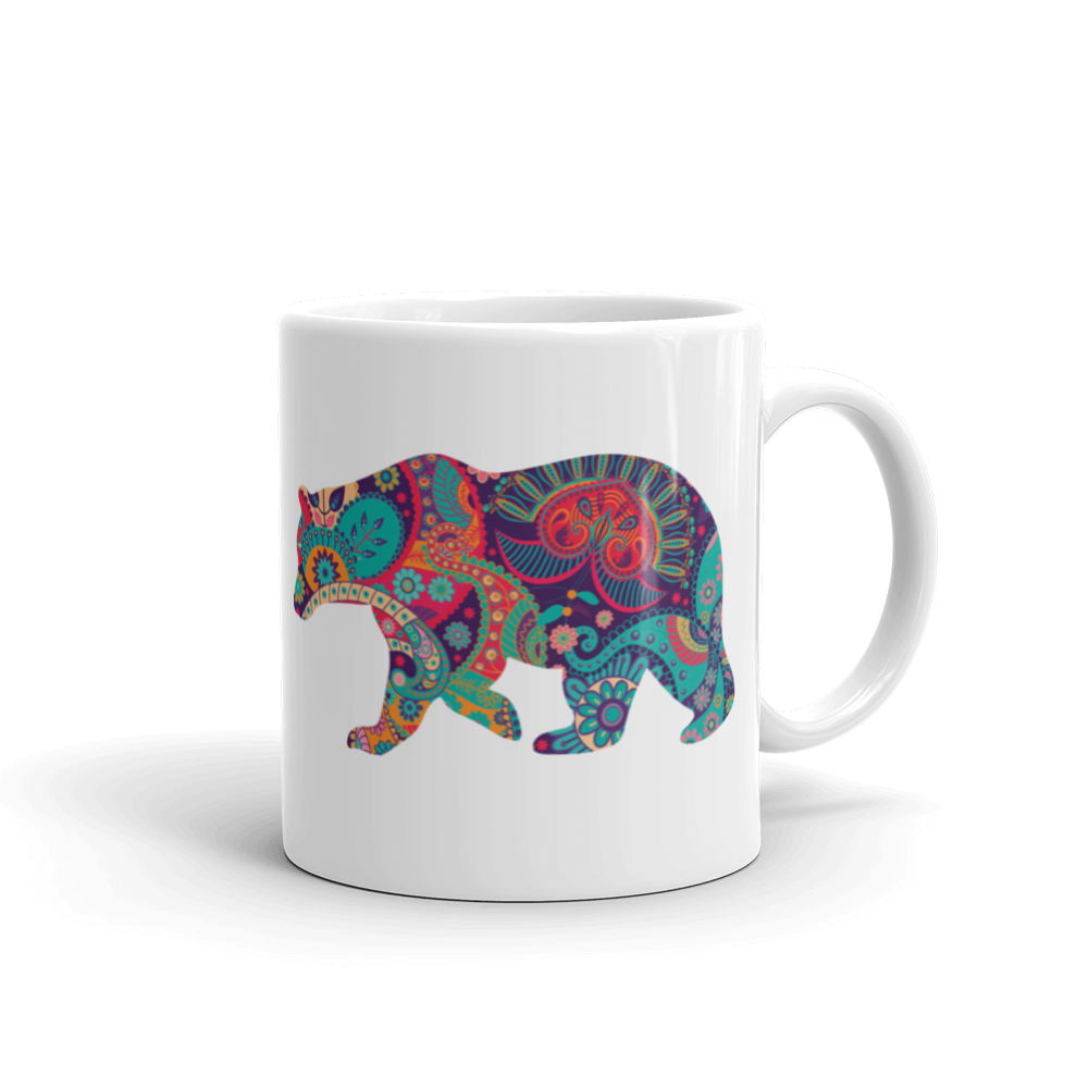 Paisley Bear (Mug)-Mugs-Swish Embassy