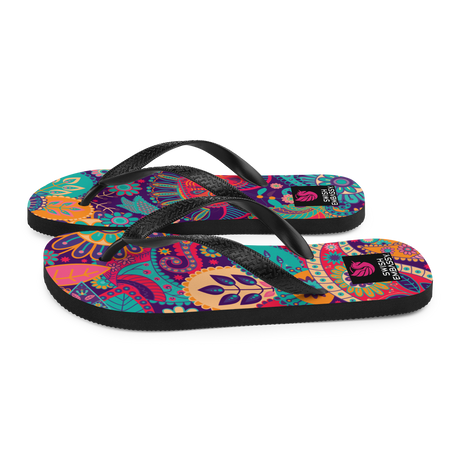 Paisley (Flip Flops)-Flip Flops-Swish Embassy