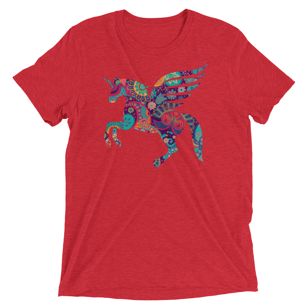 Paisley Pegacorn (Retail Triblend)-Triblend T-Shirt-Swish Embassy