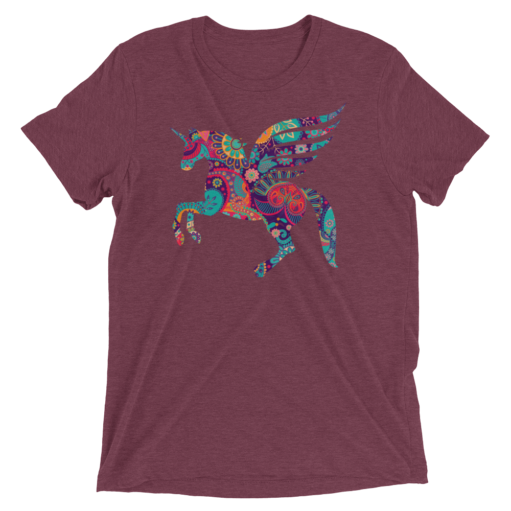 Paisley Pegacorn (Retail Triblend)-Triblend T-Shirt-Swish Embassy