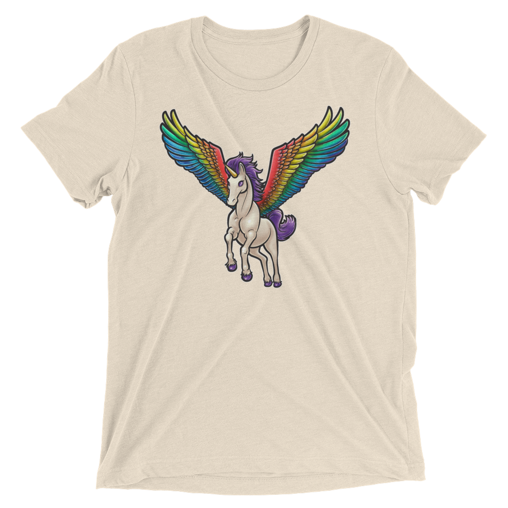 Pegasus Takes Flight (Retail Triblend)-Triblend T-Shirt-Swish Embassy