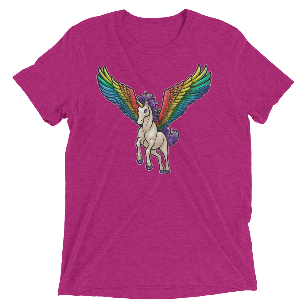 Pegasus Takes Flight (Retail Triblend)-Triblend T-Shirt-Swish Embassy