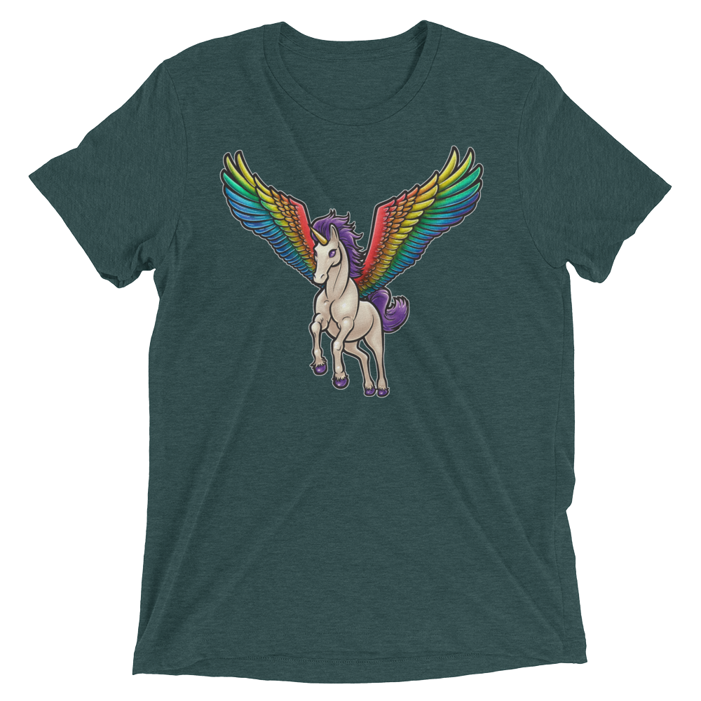 Pegasus Takes Flight (Retail Triblend)-Triblend T-Shirt-Swish Embassy