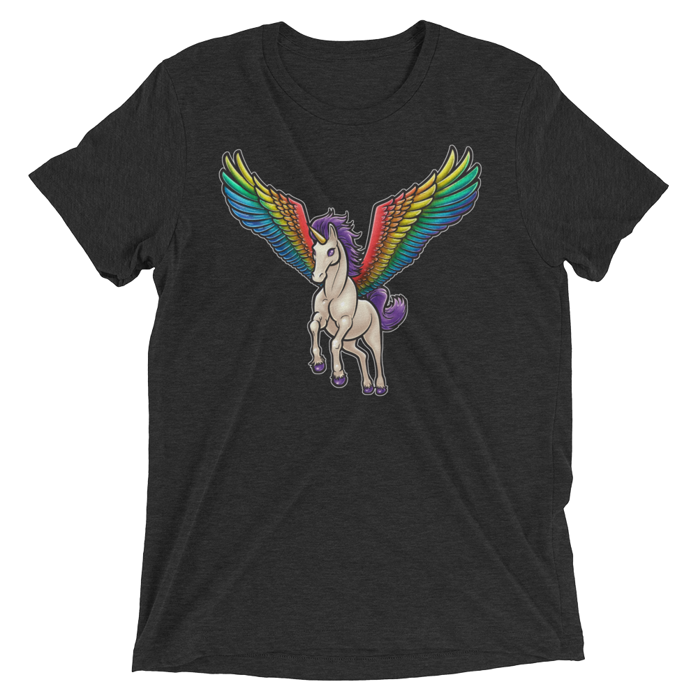 Pegasus Takes Flight (Retail Triblend)-Triblend T-Shirt-Swish Embassy