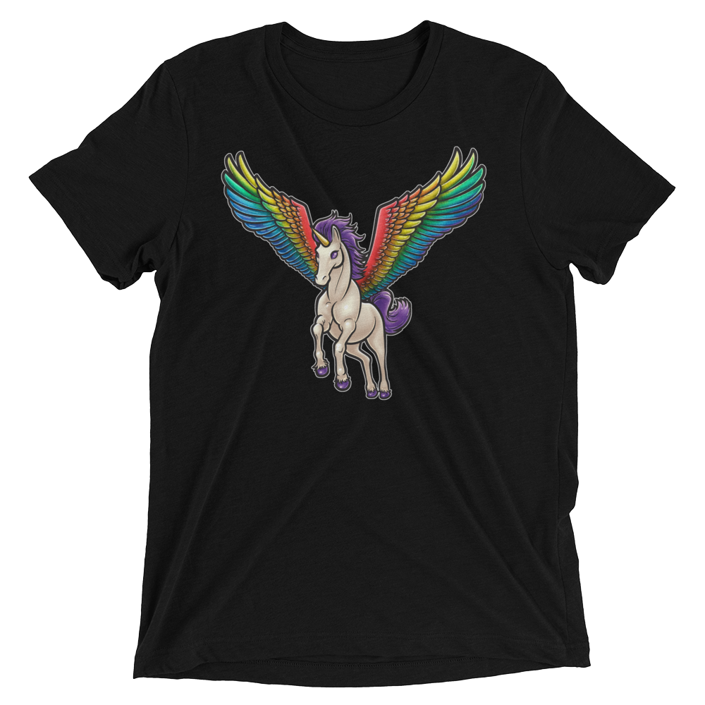 Pegasus Takes Flight (Retail Triblend)-Triblend T-Shirt-Swish Embassy