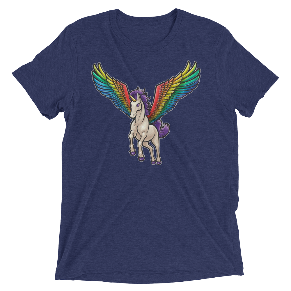 Pegasus Takes Flight (Retail Triblend)-Triblend T-Shirt-Swish Embassy